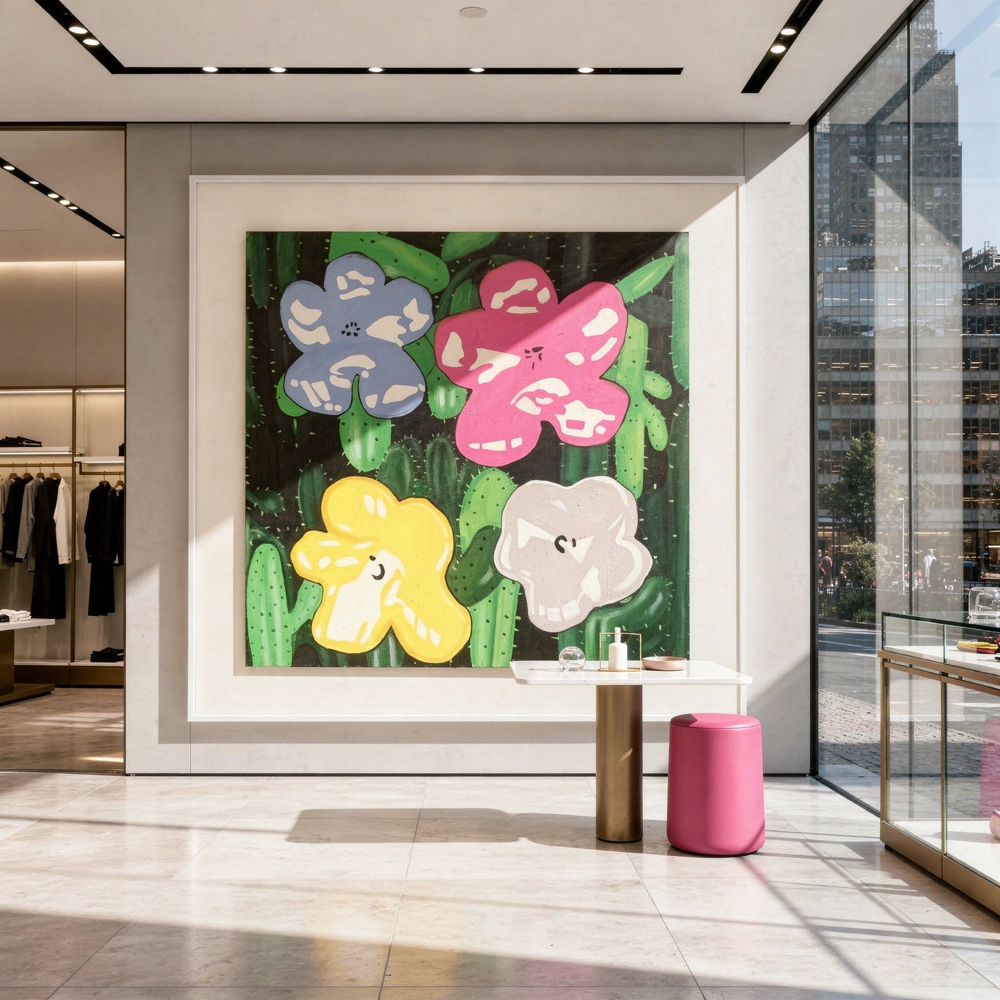 Flowers for Andy Interior Styling Detail | Floral Pop Art by Mofisto